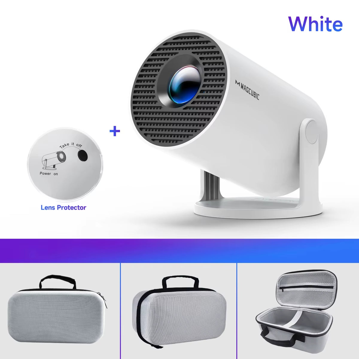 Portable Android Smart Projector — Dual WiFi, Bluetooth, Built-In Streaming Apps