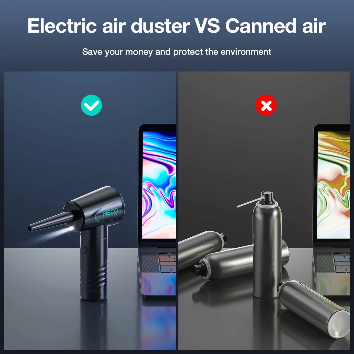 Rechargeable Electric Air Duster — 100,000 RPM Cordless Cleaning Tool