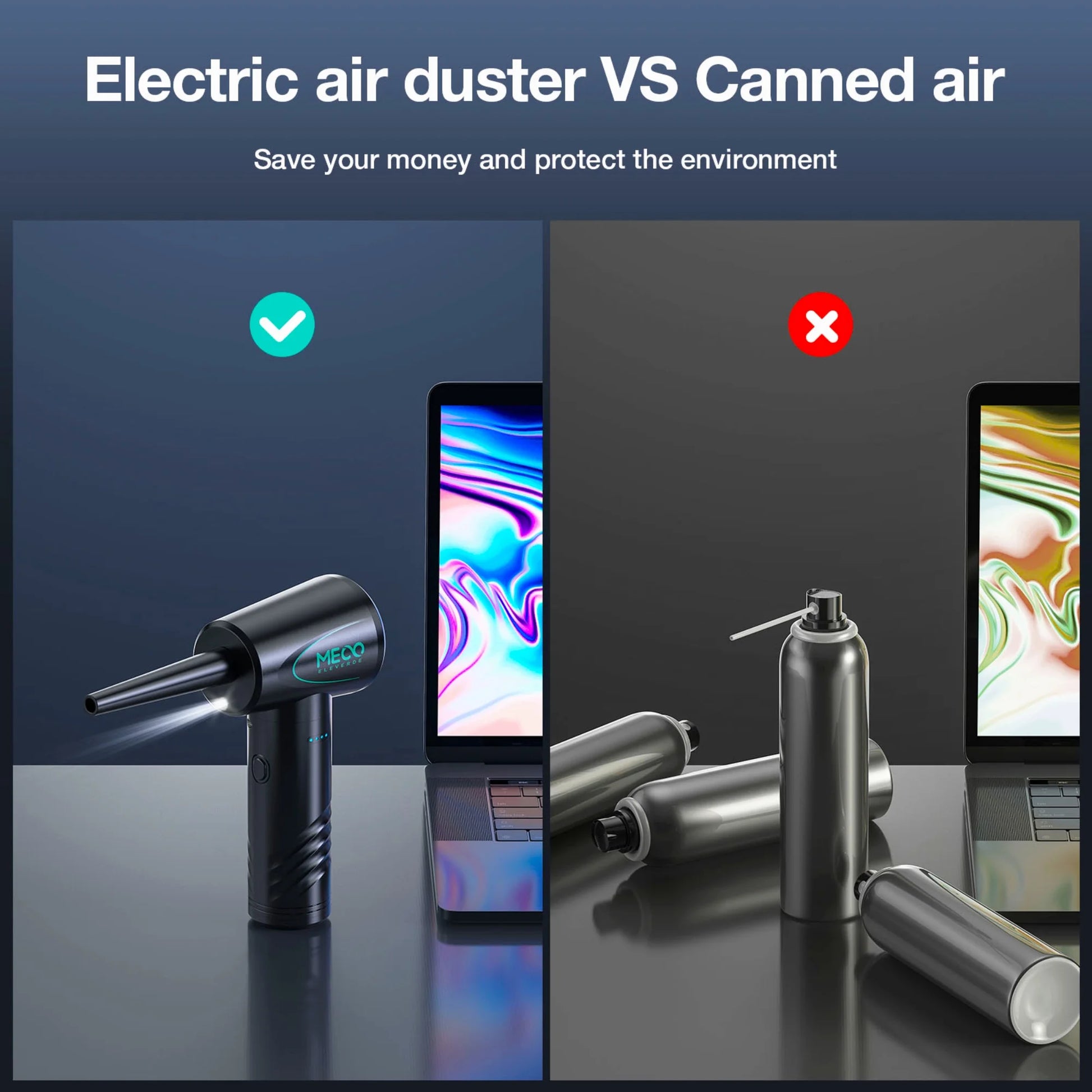 Rechargeable Electric Air Duster — 100,000 RPM Cordless Cleaning Tool