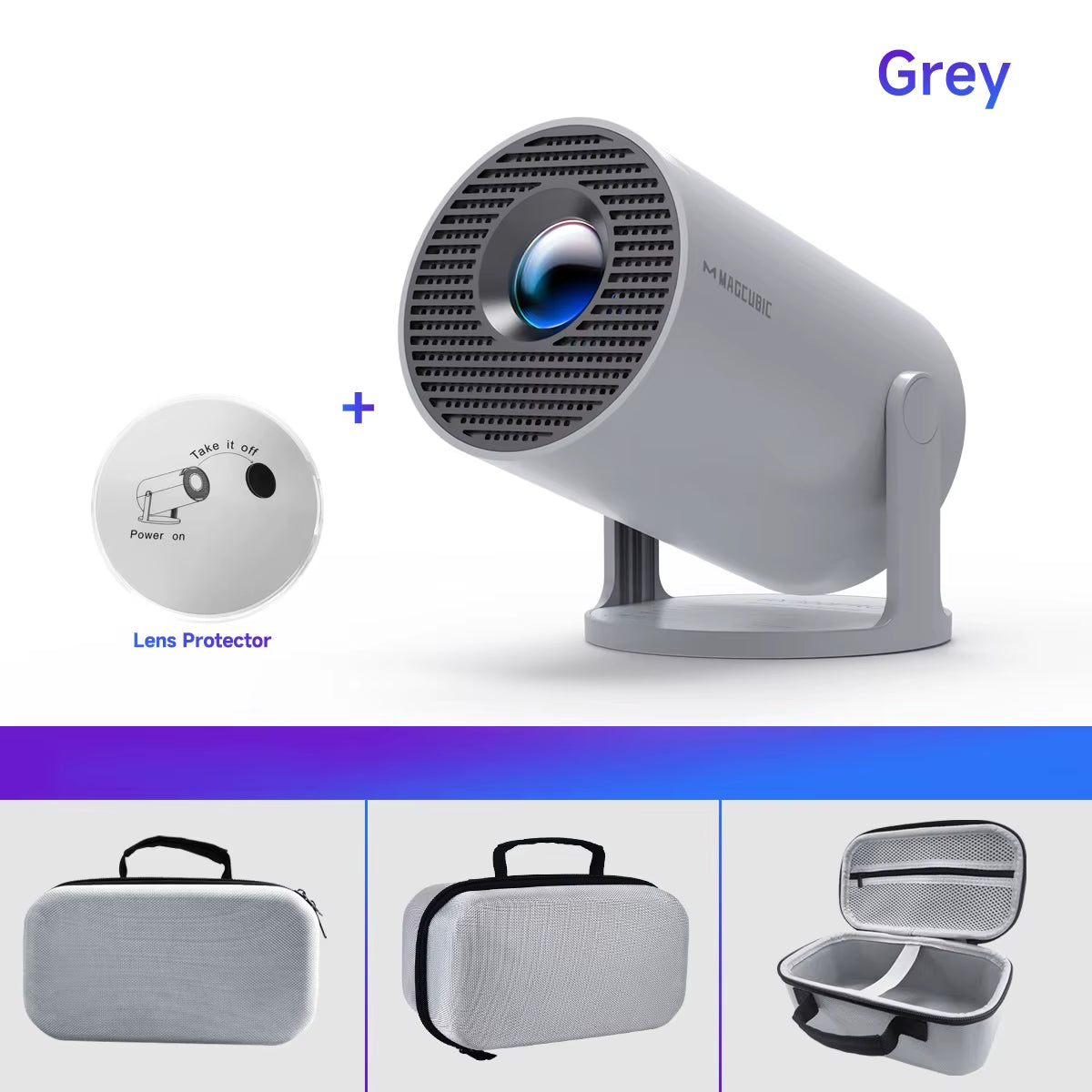 Portable Android Smart Projector — Dual WiFi, Bluetooth, Built-In Streaming Apps