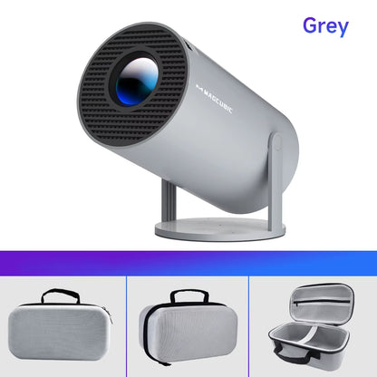 Portable Android Smart Projector — Dual WiFi, Bluetooth, Built-In Streaming Apps