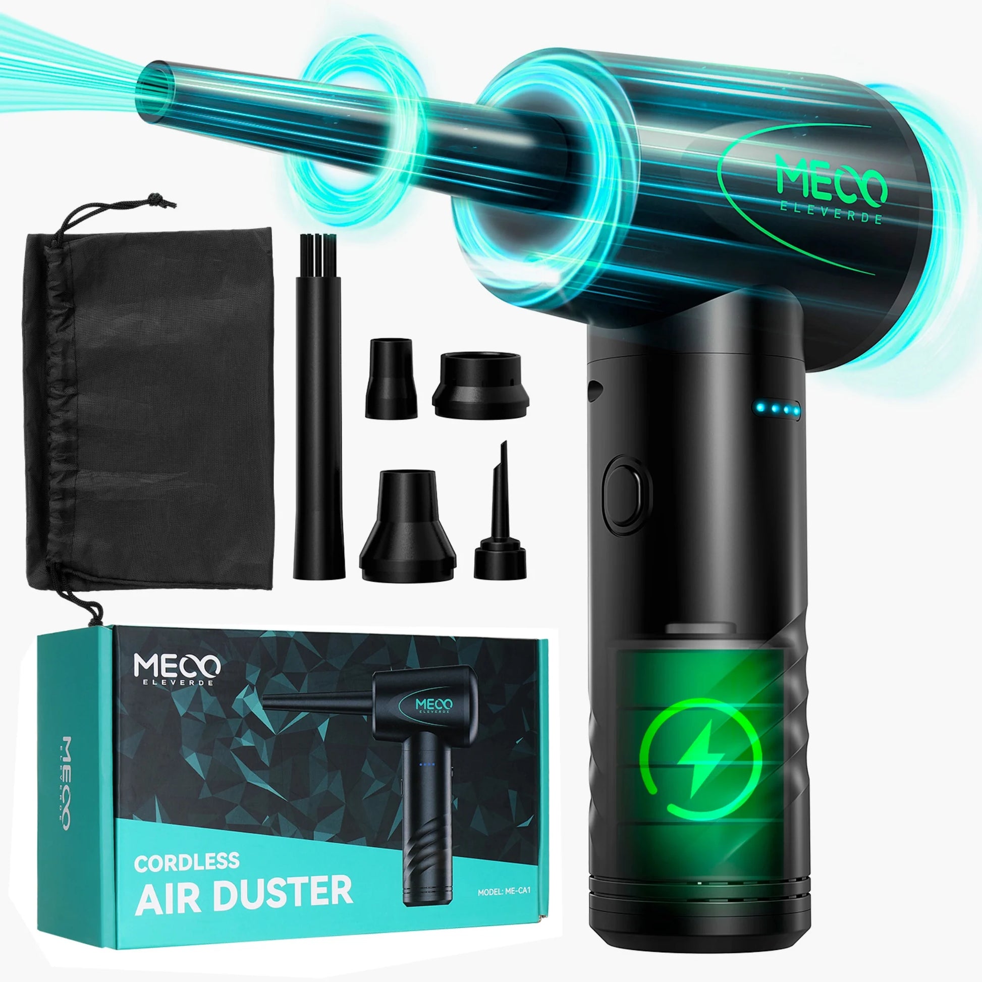 Rechargeable Electric Air Duster — 100,000 RPM Cordless Cleaning Tool