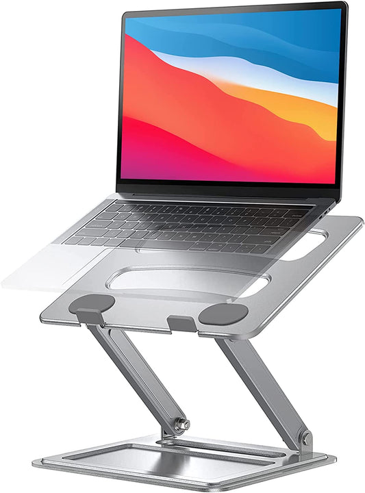 Adjustable Ergonomic Laptop Stand — Portable Riser with Non-Slip Grip